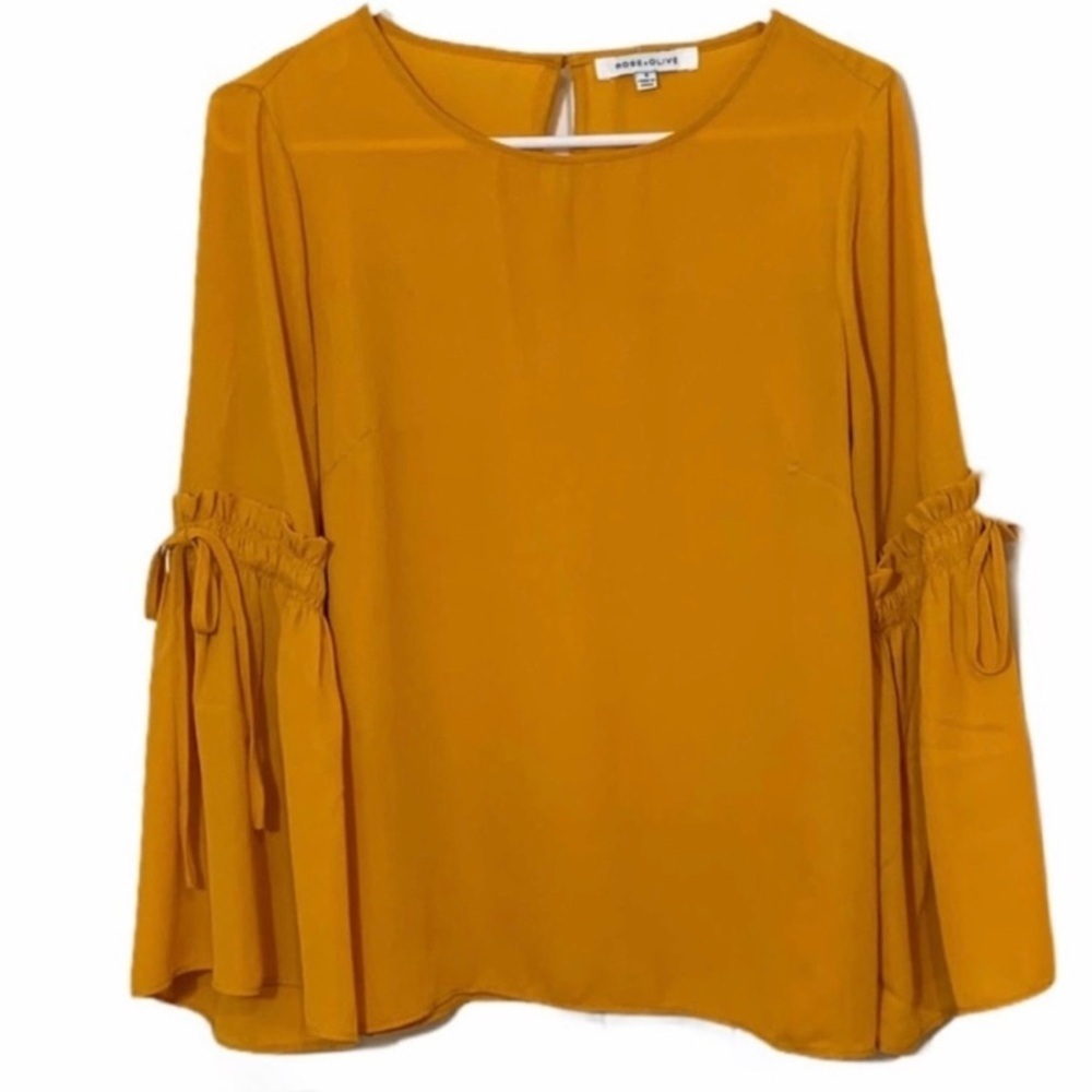 Rose+Olive Mustard Yellow NWOT Size L